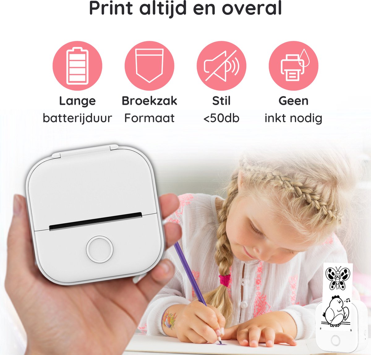 Printie® – Draagbare Pocketprinter
